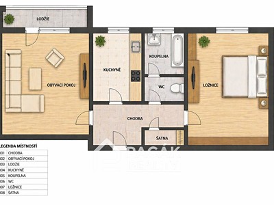 Prodej bytu 2+1 47 m²