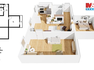 Prodej bytu 3+1 70 m²